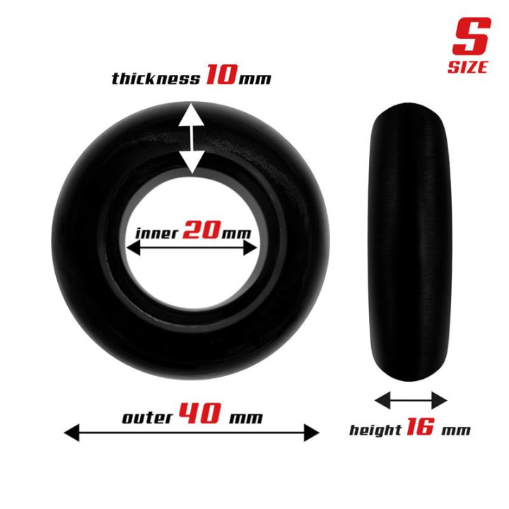 Set 3 Anneaux pour le Pénis Noirs