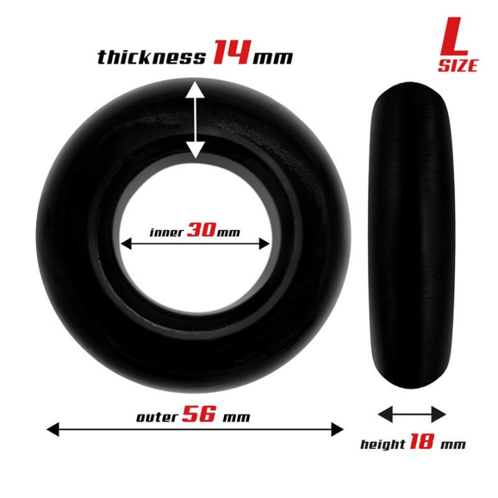Set 3 Anneaux pour le Pénis Noirs