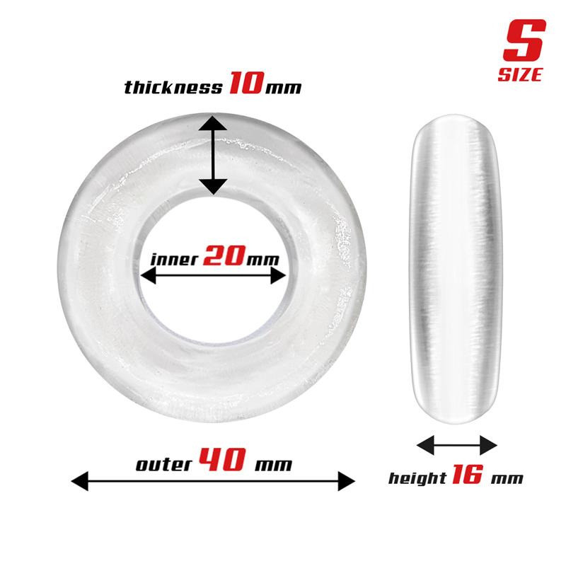 Set de 3 Anneaux pour Pénis Transparents