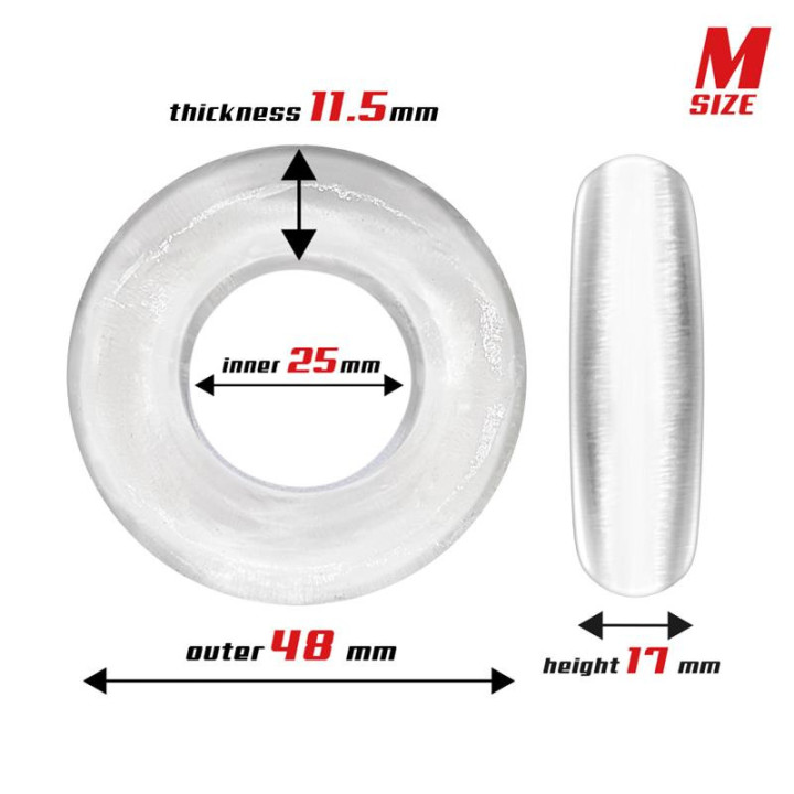 Set de 3 Anneaux pour Pénis Transparents
