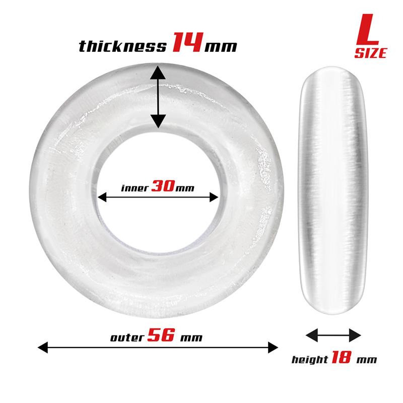 Set de 3 Anneaux pour Pénis Transparents