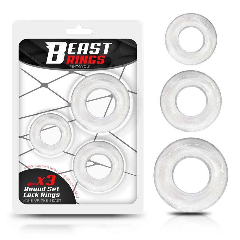 Set de 3 Anneaux pour Pénis Transparents