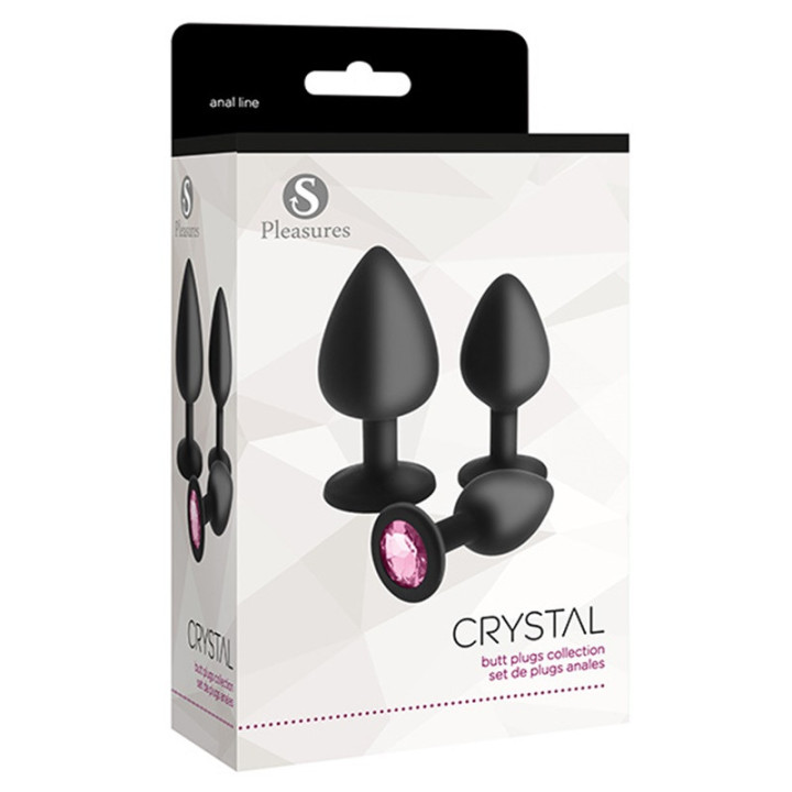 Set Plugs Crystal Noir