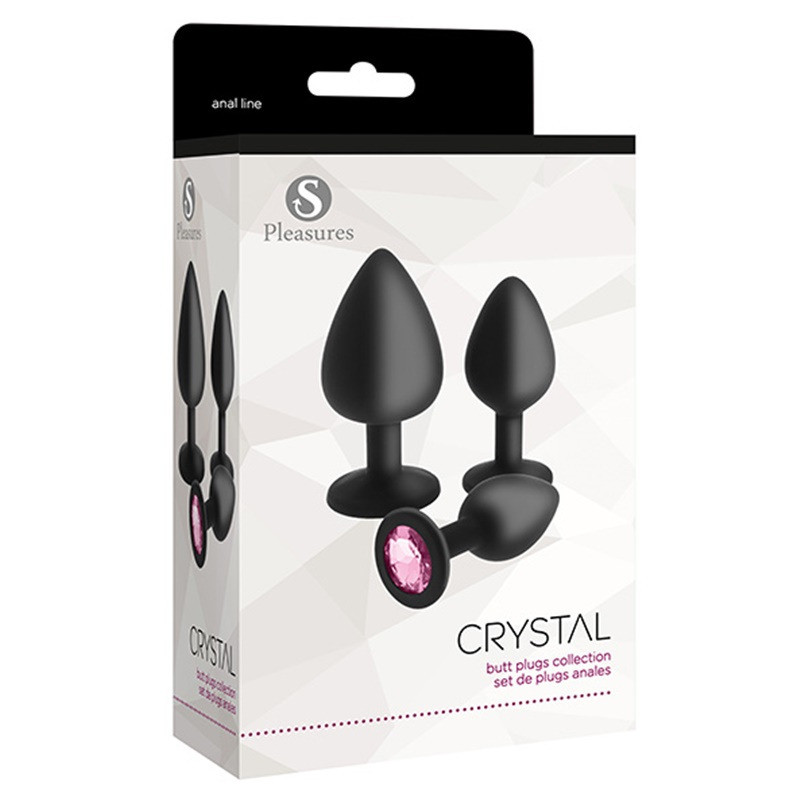 Set Plugs Crystal Noir