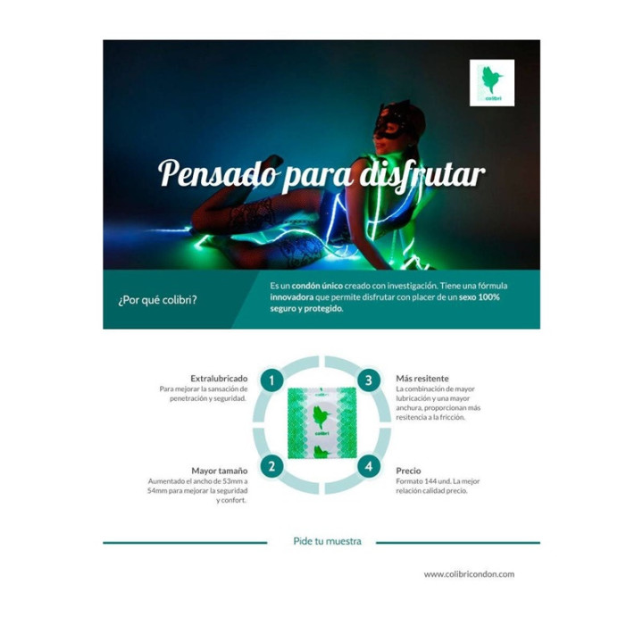 Préservatifs Colibrí Naturel 144 Uts