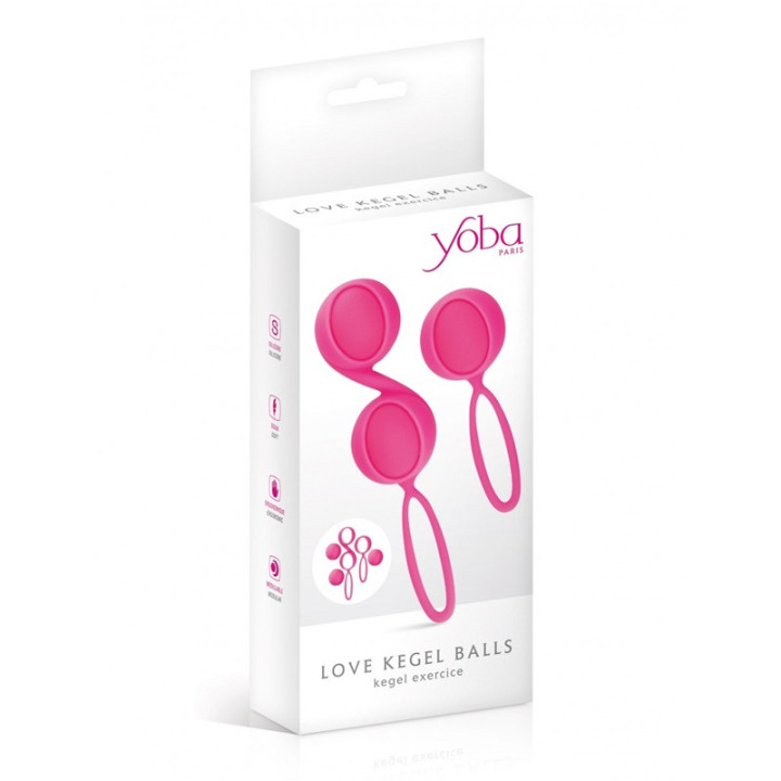 Set 2 Boules Geisha Rose