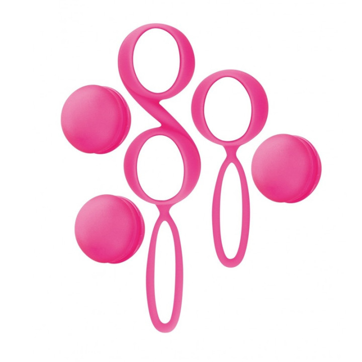 Set 2 Boules Geisha Rose