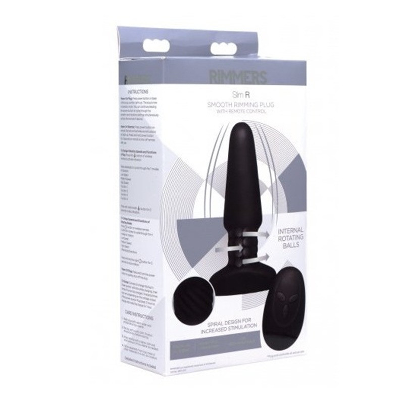 Plug Vibrant avec Boules Rotatives et Télécommande