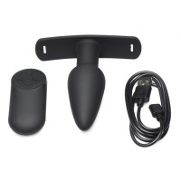 Plug Vibrant avec Télécommande Silicone et avec Harnais