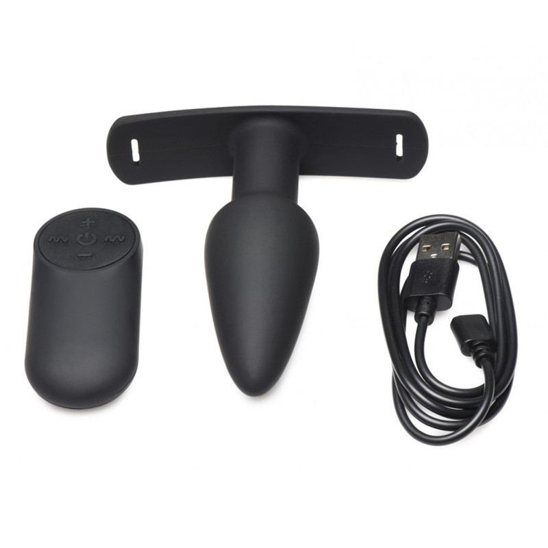 Plug Vibrant avec Télécommande Silicone et avec Harnais