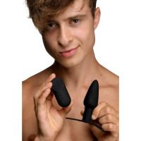 Plug Vibrant avec Télécommande Silicone et avec Harnais