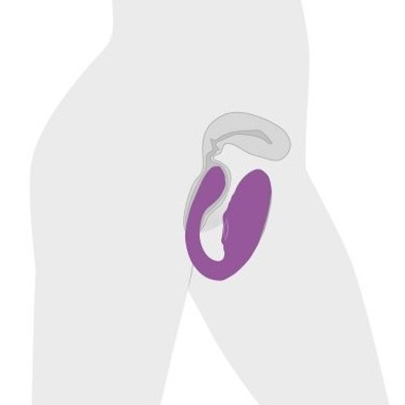 Vibromasseur Double avec Télécommande Lilas