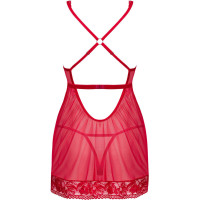 Lacelove Babydoll & String Rouge