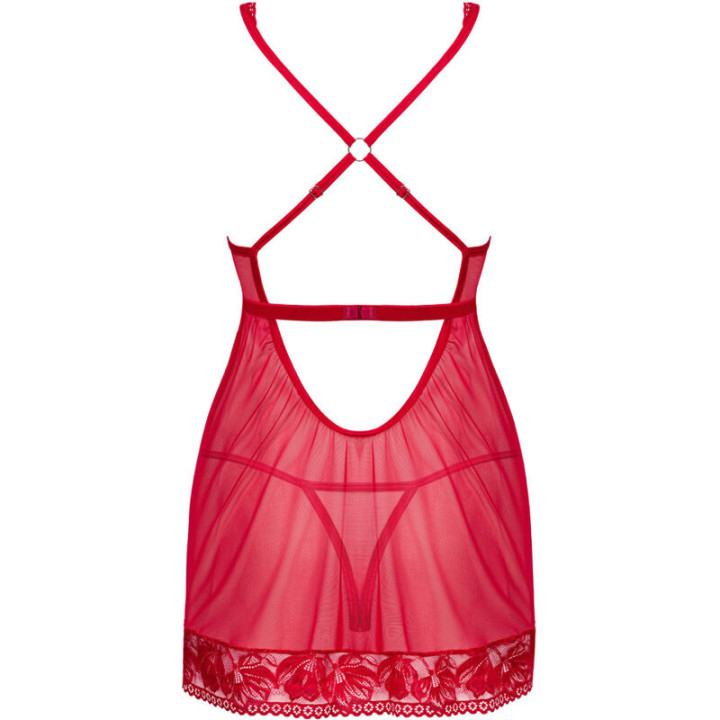 Lacelove Babydoll & Tanga Rojo