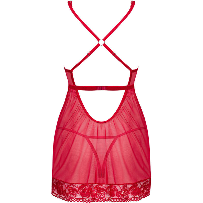 Lacelove Babydoll & Tanga Rojo
