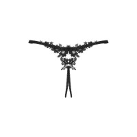 Celia Noir Crotchless String