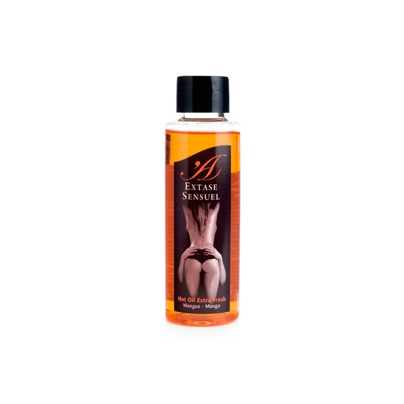 Huile de Massage Extase Sensuel Effet Chaleur Mangue