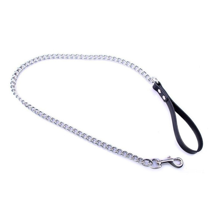 Laisse en Acier Noir L 105 cm