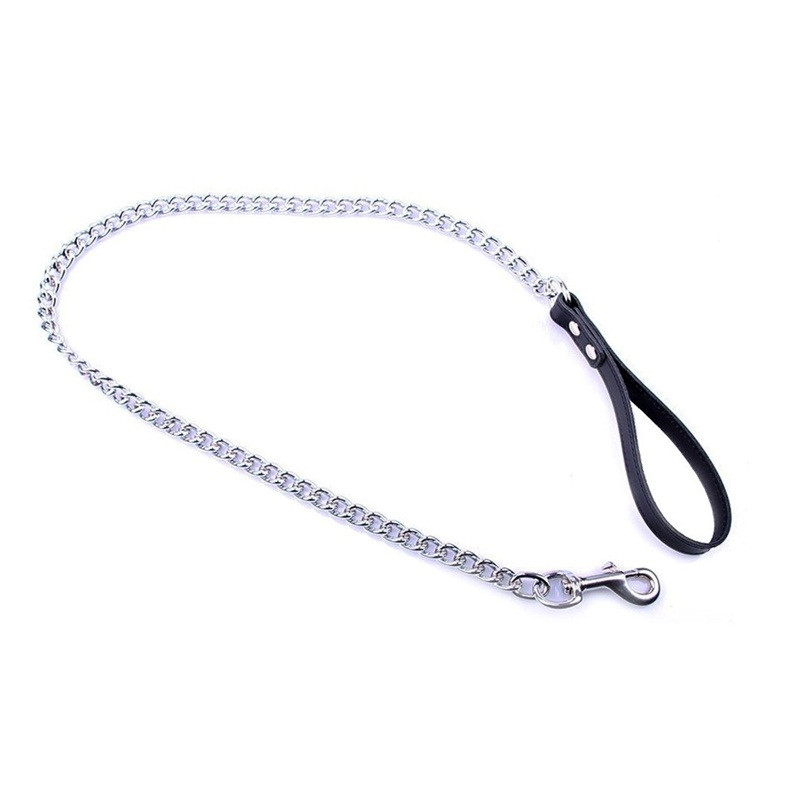 Laisse en Acier Noir L 105 cm