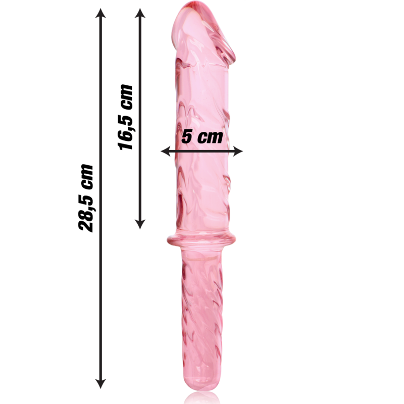 Gode en Cristal Modèle 24 Rose