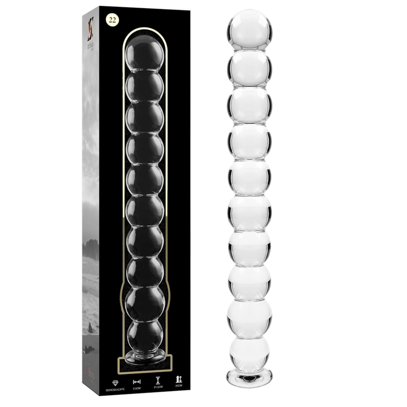 Gode en Cristal Modèle 22 Transparent
