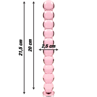 Gode en Cristal Modèle 22 Rose
