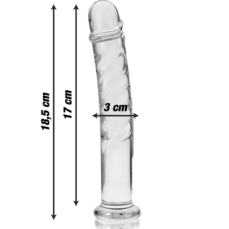 Gode en Cristal Modèle 16 Transparent