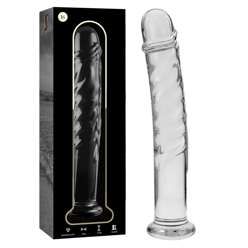 Gode en Cristal Modèle 16 Transparent