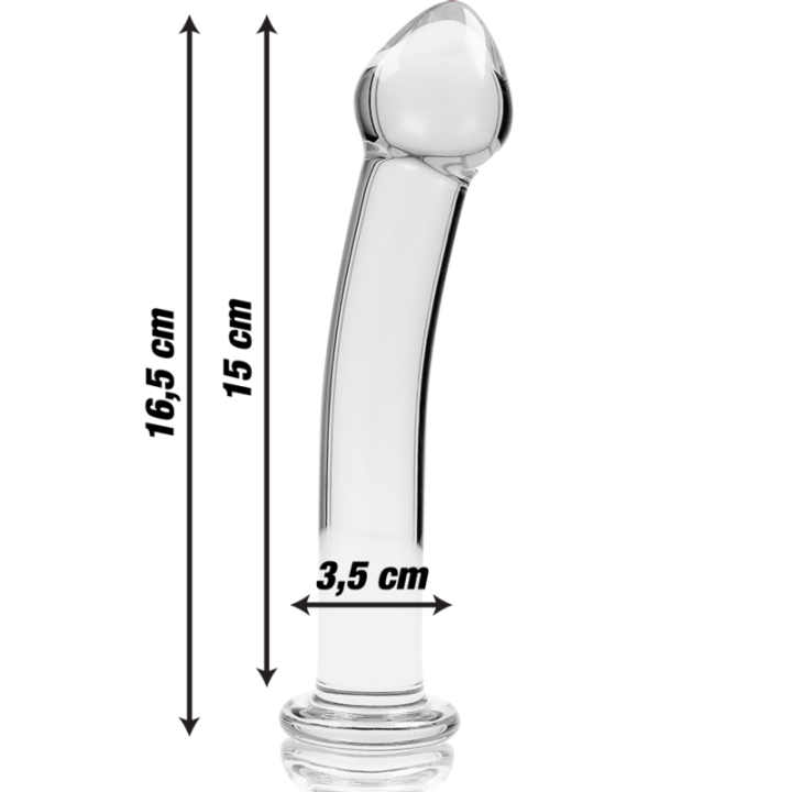 Gode en Cristal Modèle 11 Transparent