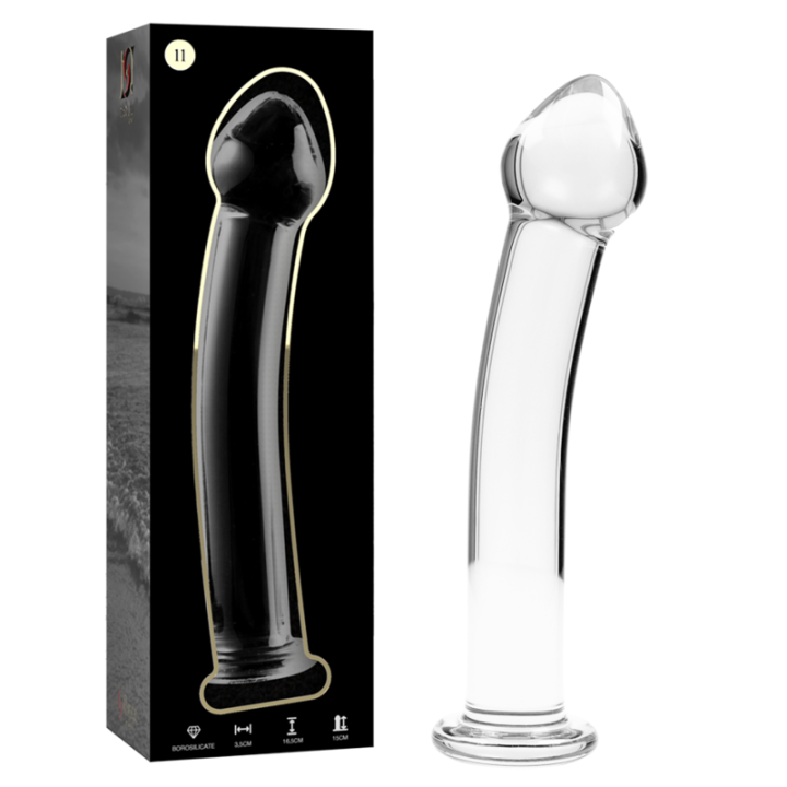 Gode en Cristal Modèle 11 Transparent