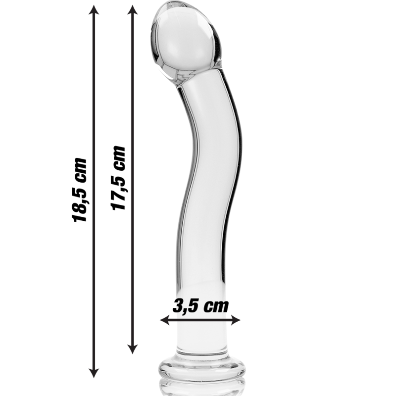 Gode Cristal Modèle 18 Transparent