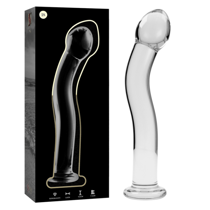 Gode Cristal Modèle 18 Transparent