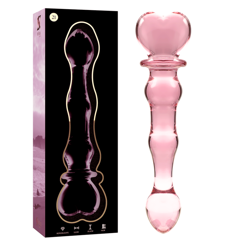 Gode en Cristal Modèle 21 Rose
