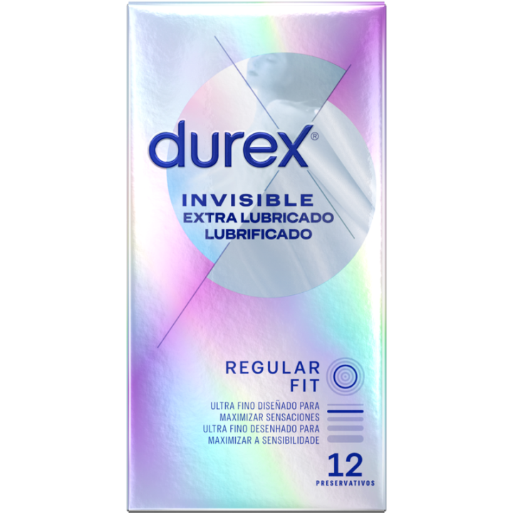 Durex Invisible Extra Fin Extra Lubrifié 12 Uts