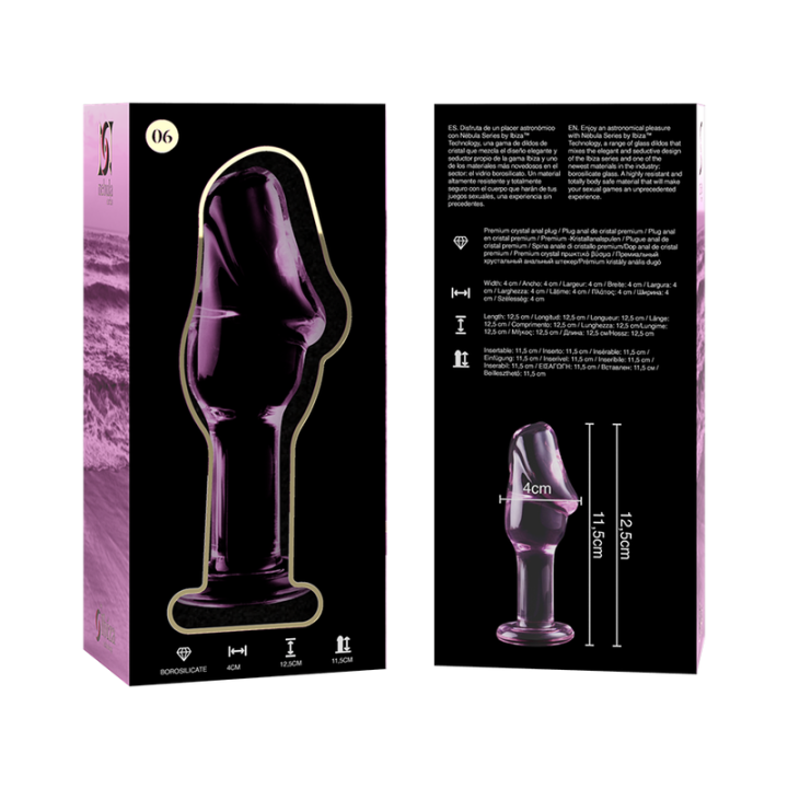 Plug en Cristal Modèle 6 Rose