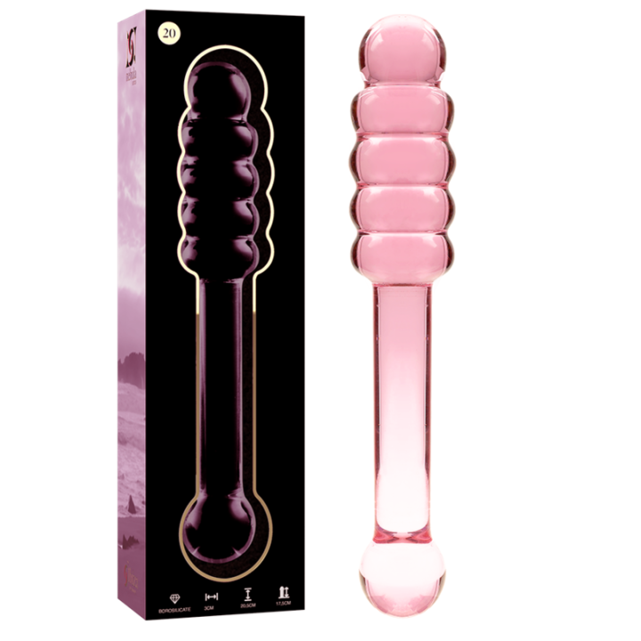 Gode en Verre Modèle 20 Rose