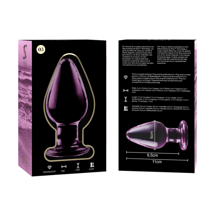 Plug Verre Modèle 3 Rose