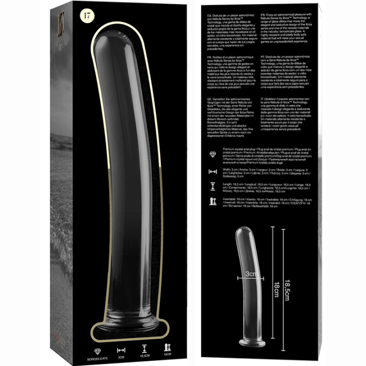 Gode en Cristal Modèle 17 Transparent