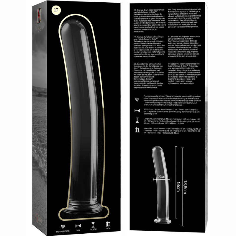 Gode en Cristal Modèle 17 Transparent