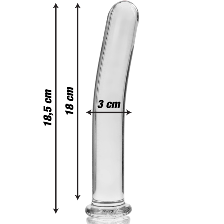 Gode en Cristal Modèle 17 Transparent