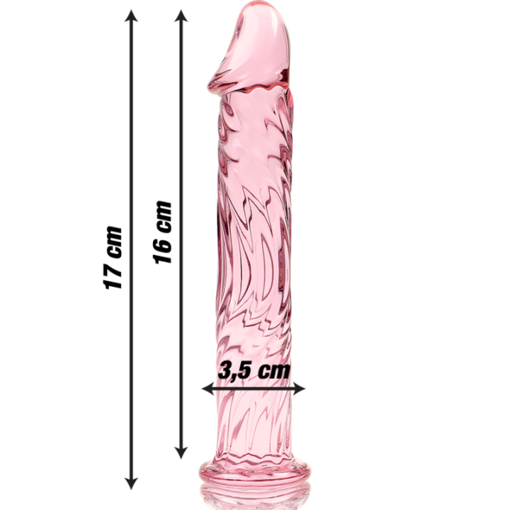 Gode Cristal Modèle 12 Rose