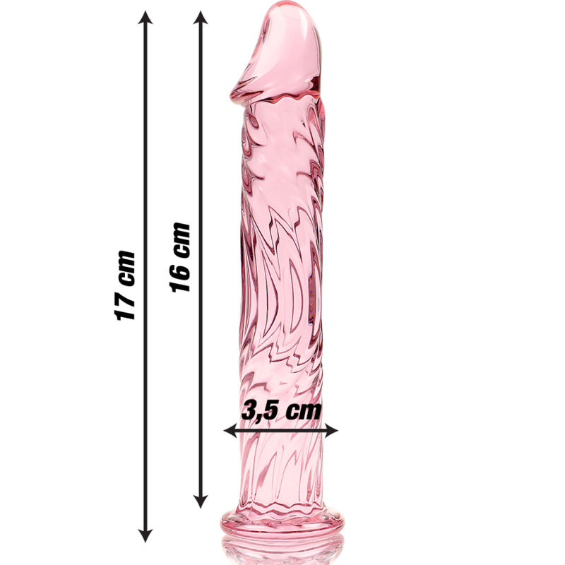 Gode Cristal Modèle 12 Rose