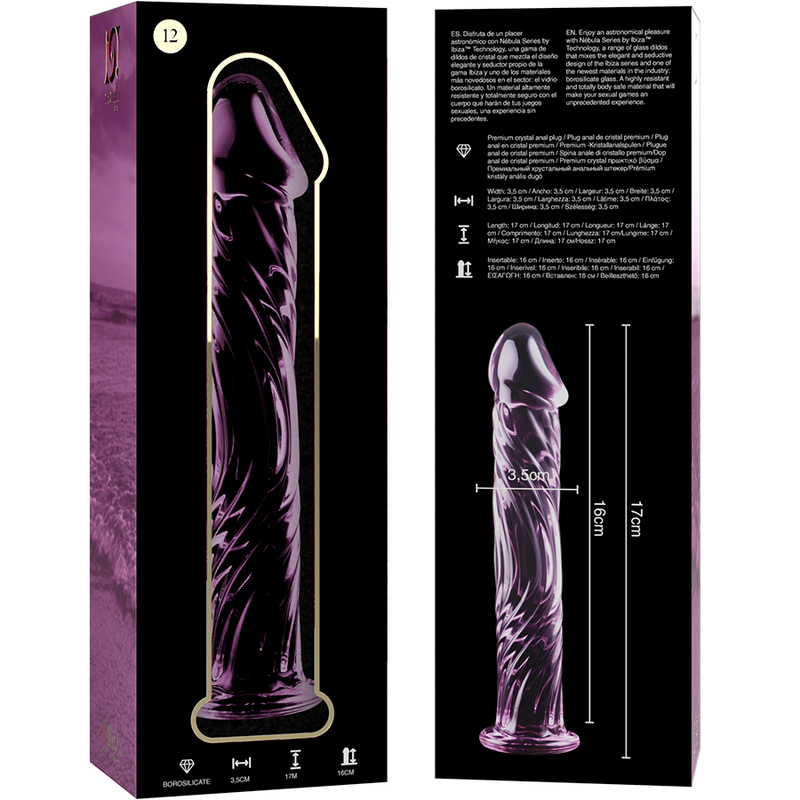 Gode Cristal Modèle 12 Rose