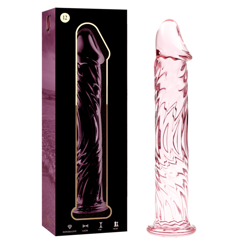 Gode Cristal Modèle 12 Rose