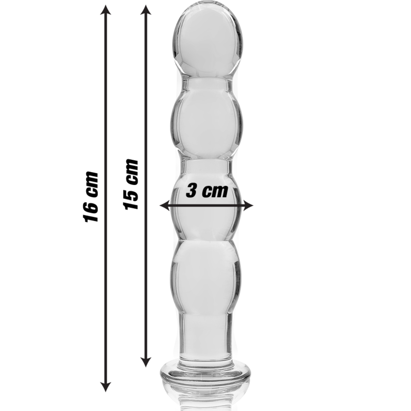 Gode en Cristal Modèle 10 Transparent