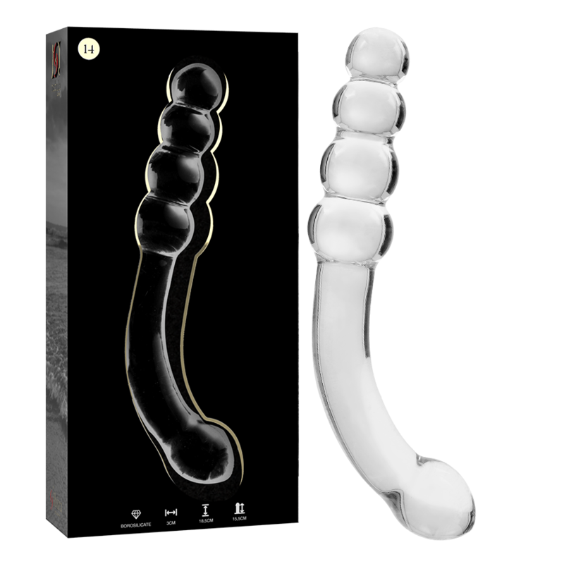 Gode en Cristal Modèle 14 Transparent