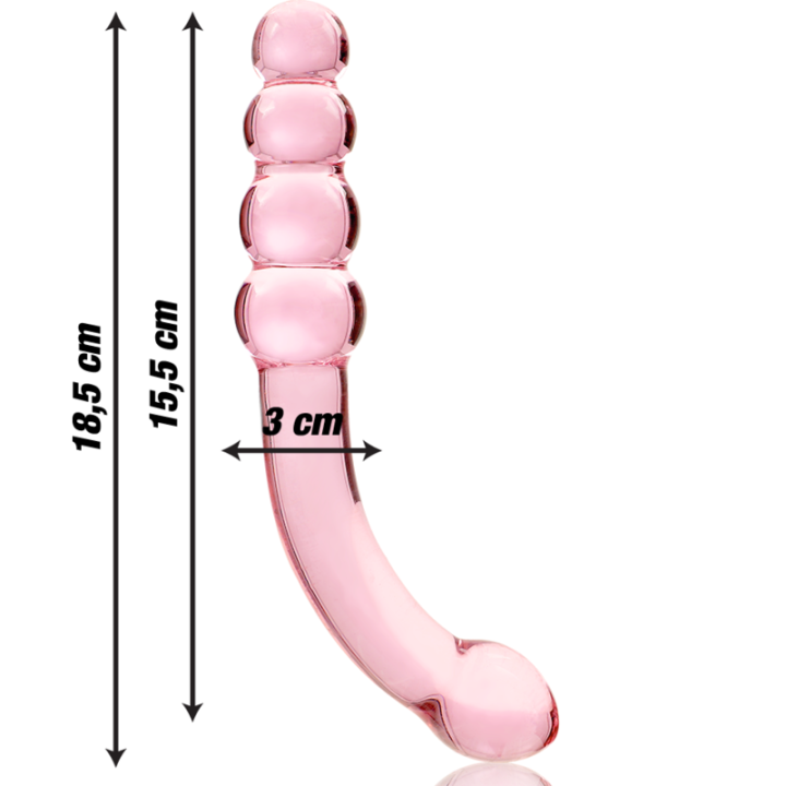 Gode en Cristal Modèle 14 Rose