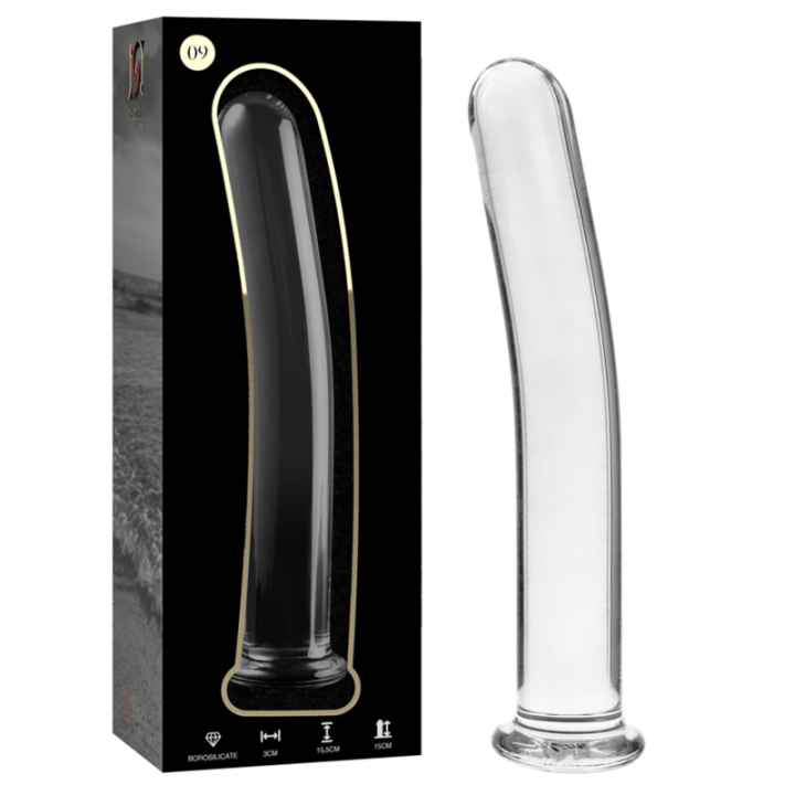 Gode en Cristal Modèle 9 Transparent