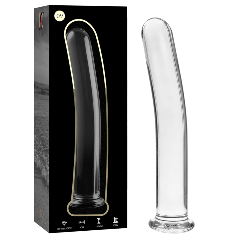 Gode en Cristal Modèle 9 Transparent