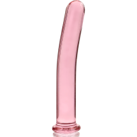 Gode en Cristal Borosilicate Modèle 9 Rose